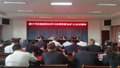 遂寧興業(yè)集團傳達(dá)學(xué)習(xí)市委常委會(擴大)會議精神